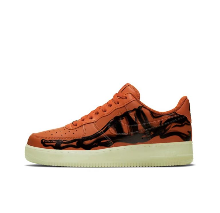 Nike Air Force 1  Squeleton Orange