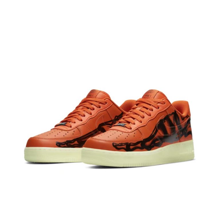 Nike Air Force 1  Squeleton Orange