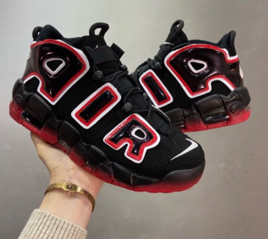 Nike Air More Uptempo Red Black