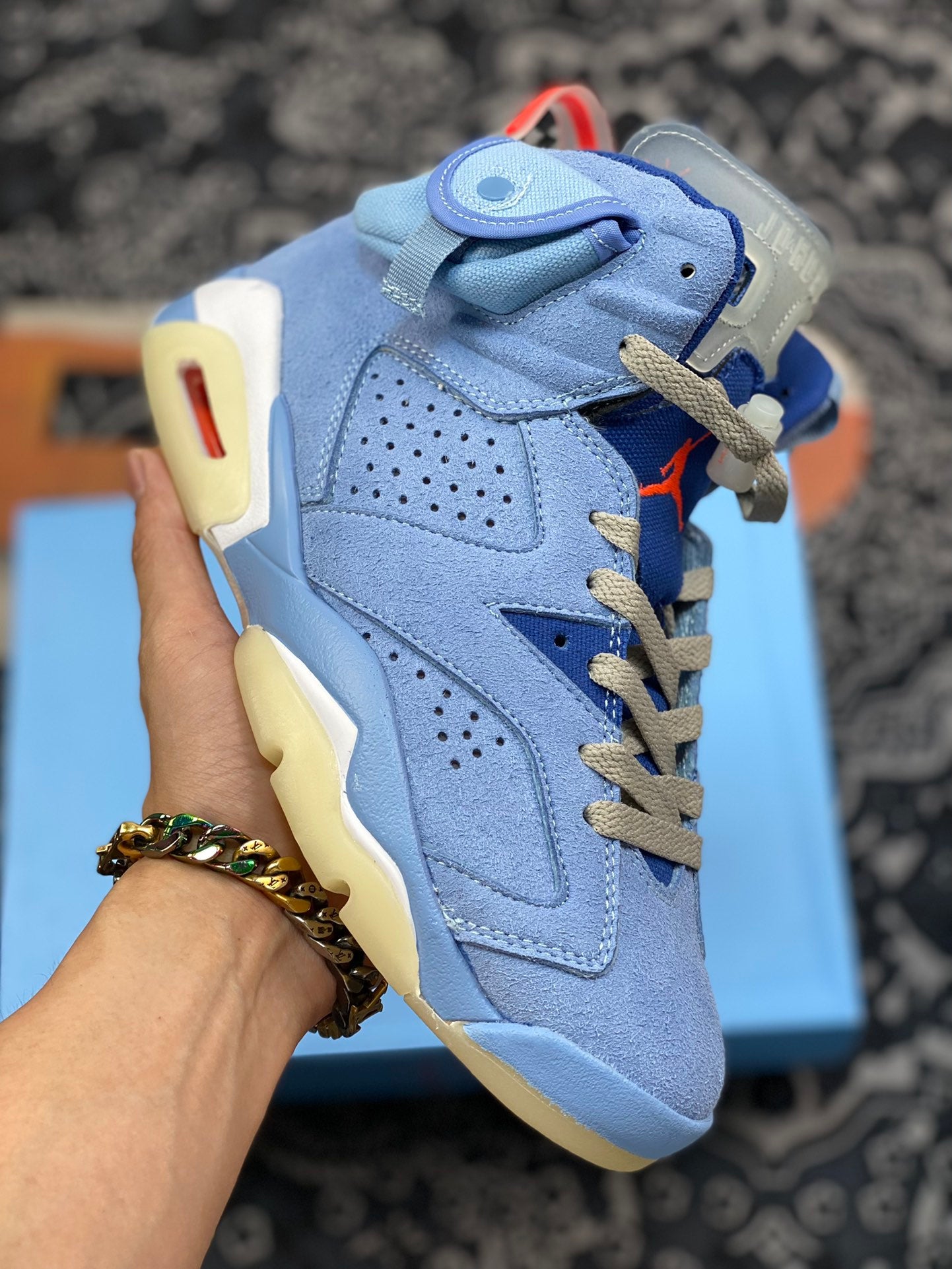 Air Jordan 6 Retro Travis Scott Light Blue