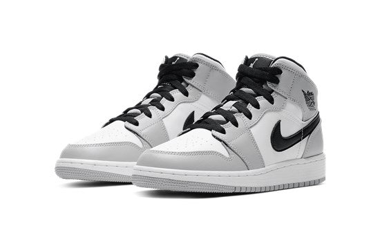 Air Jordan 1 Mid GS Light Smoker Grey