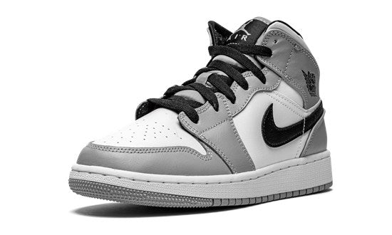 Air Jordan 1 Mid GS Light Smoker Grey