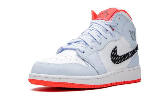 Air Jordan 1 Mid Half Orange Blue