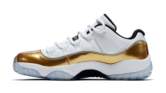 Jordan 11 Low Shiny Gold Deluxe